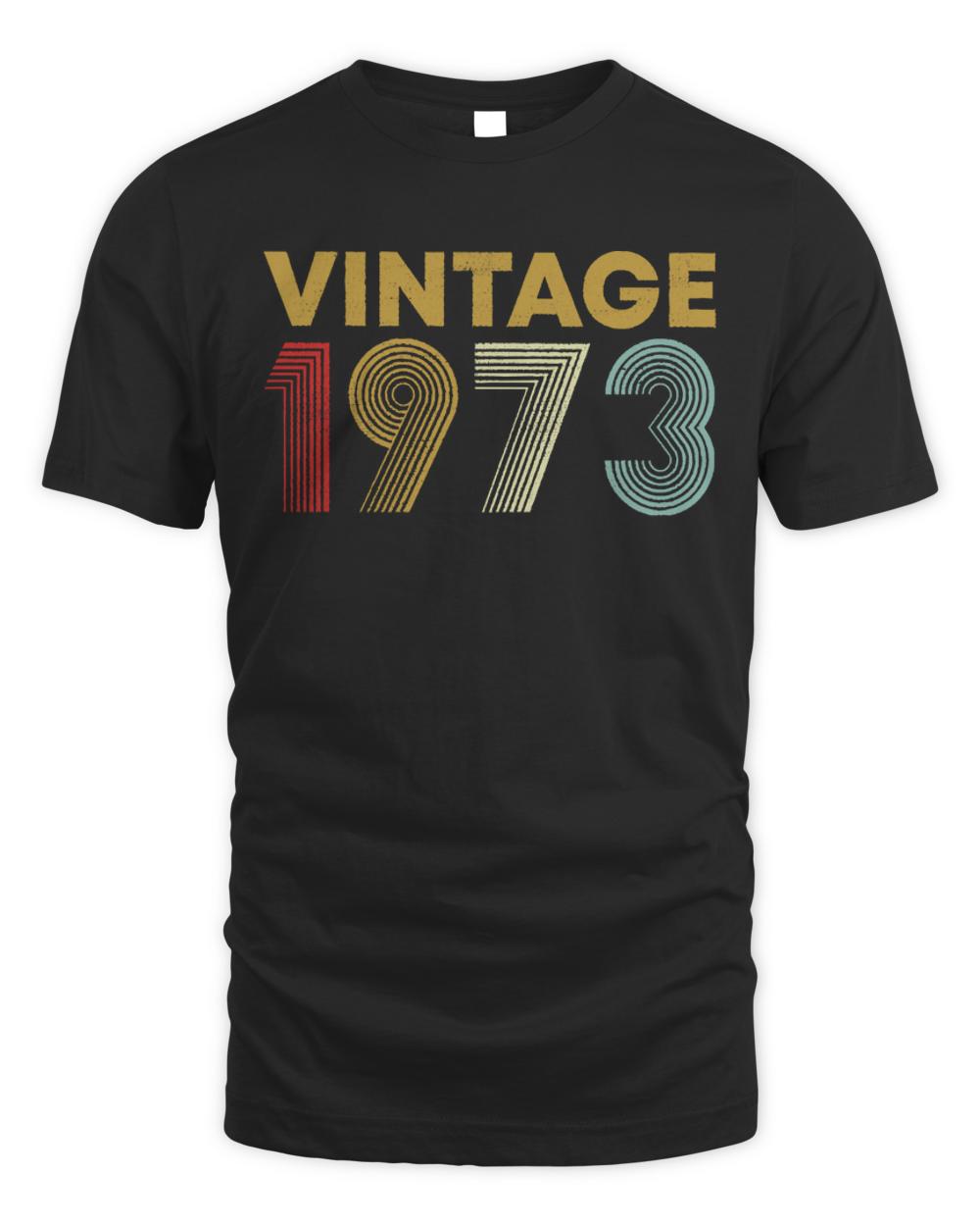 Vintage 1973 T-ShirtVintage 1973 50th Birthday 50 Years Old T-Shirt ...