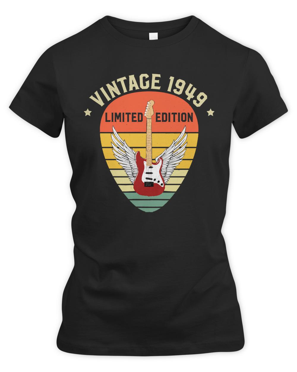 Vintage 1949 T- Shirt Vintage 1949 Limited Edition Guitar T- Shirt