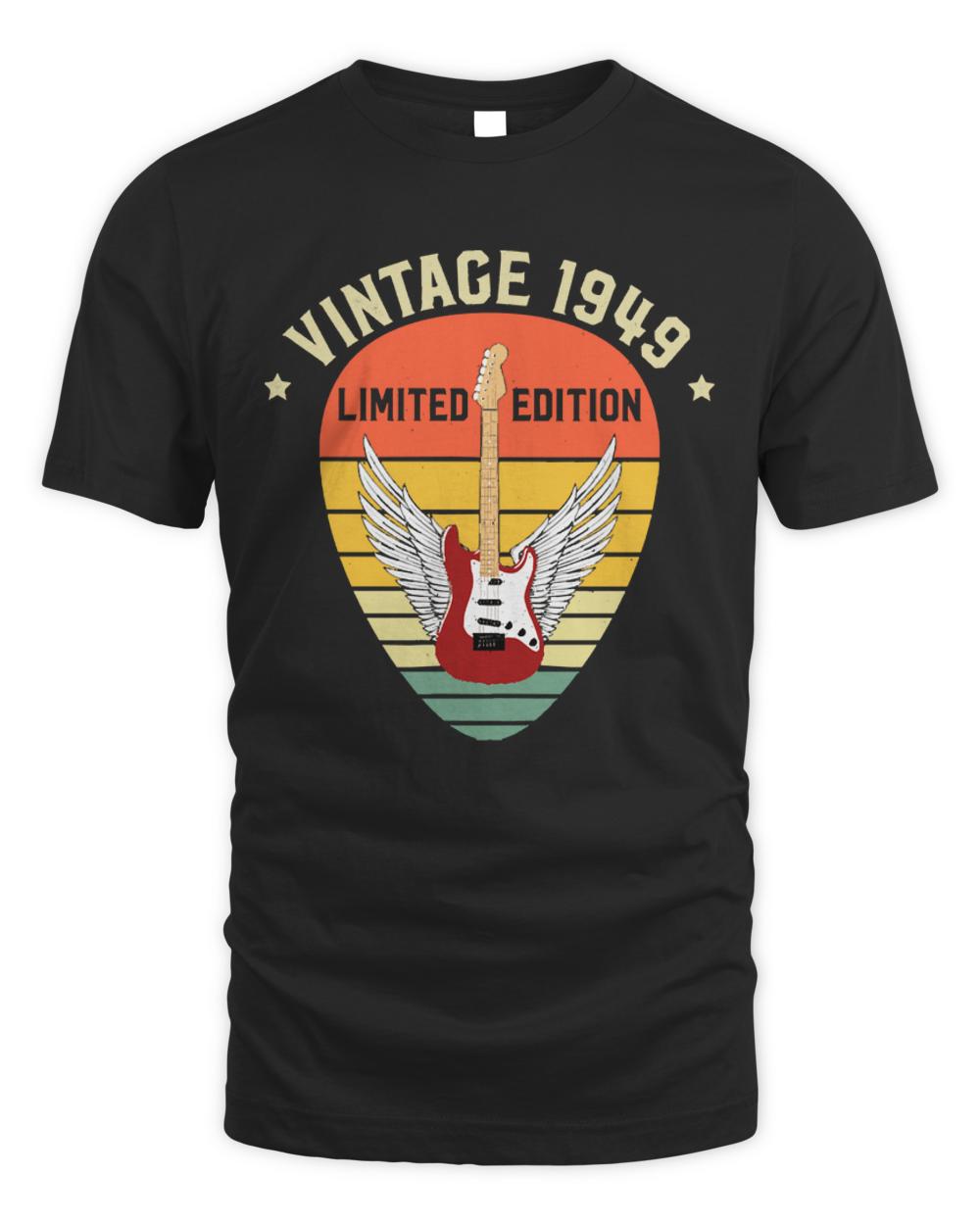 Vintage 1949 T- Shirt Vintage 1949 Limited Edition Guitar T- Shirt