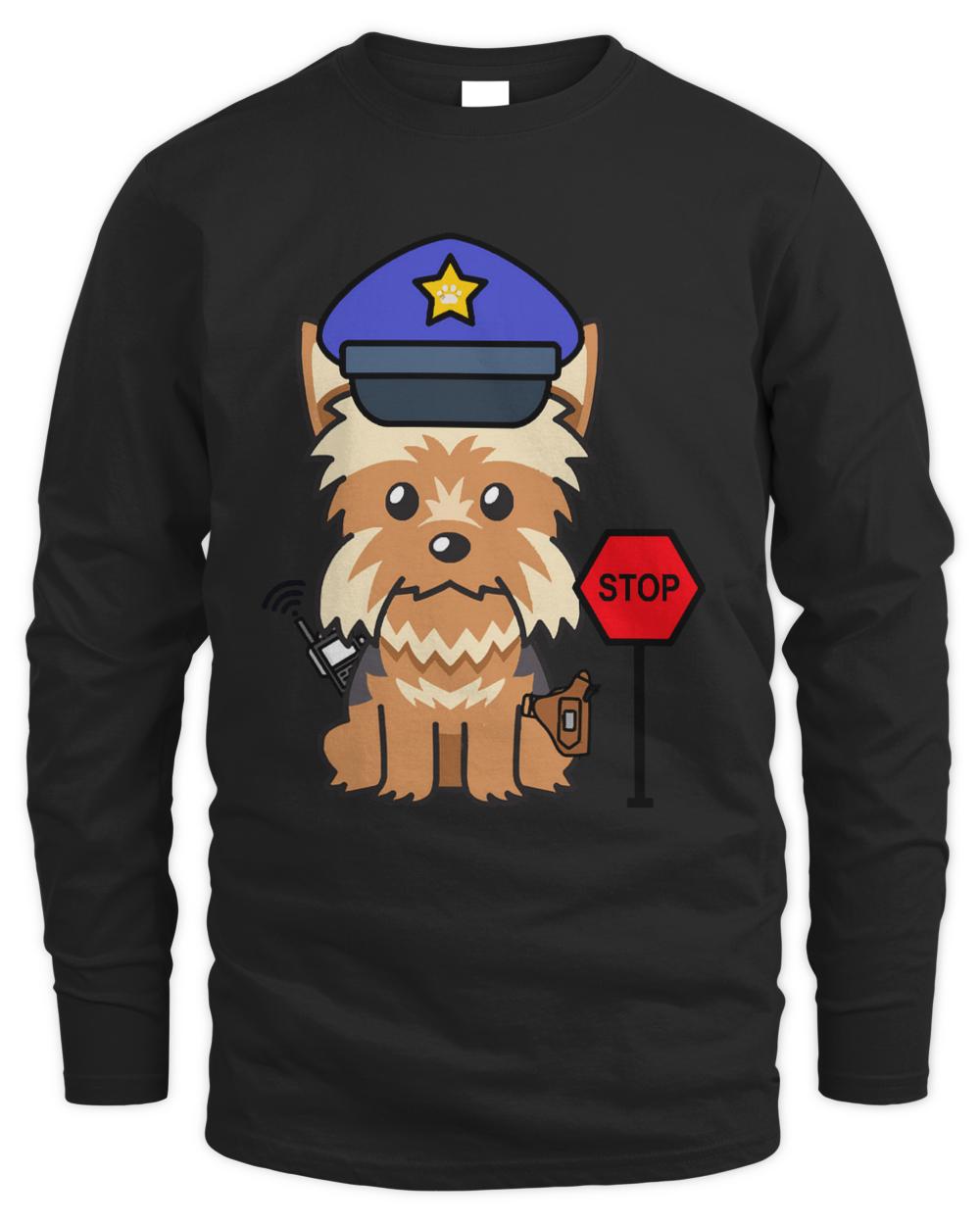 Yorkshire Terrier T- Shirt Police Dog Yorkshire Terrier T- Shirt