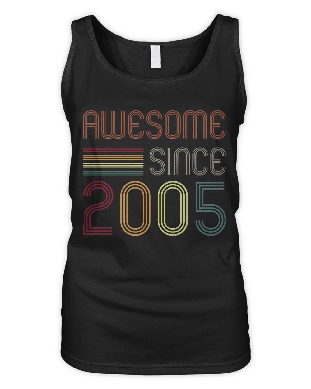 Awesome Since 2005 T-ShirtAwesome Since 2005 18th Birthday Retro T-Shirt