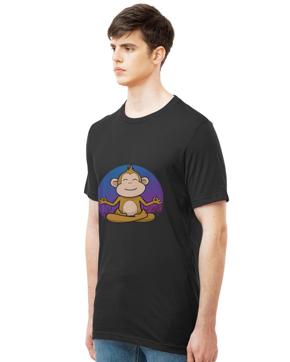 Cool Monkey T- Shirtmonkey yoga T- Shirt