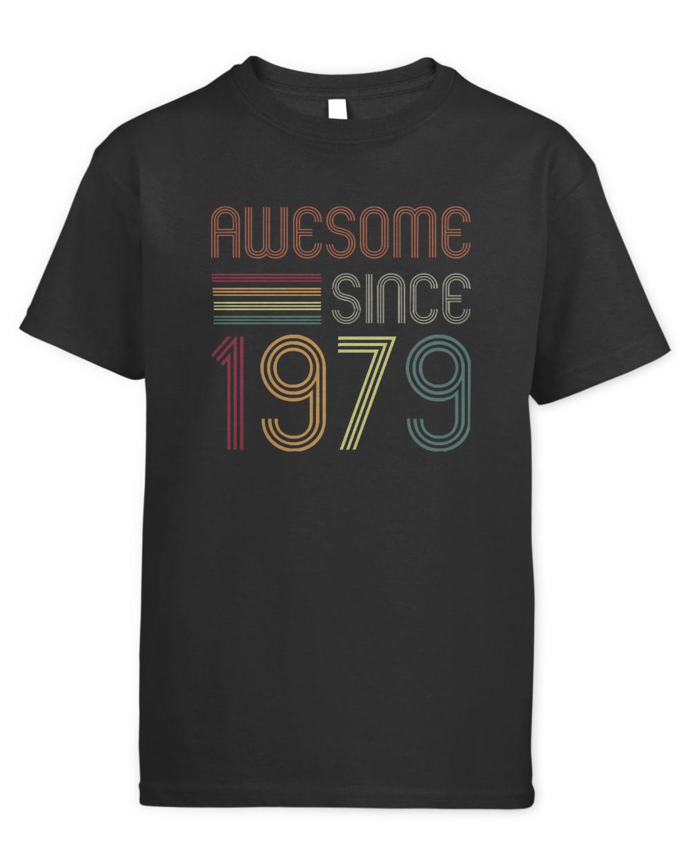 Awesome Since 1979 T-ShirtAwesome Since 1979 44th Birthday Retro T-Shirt