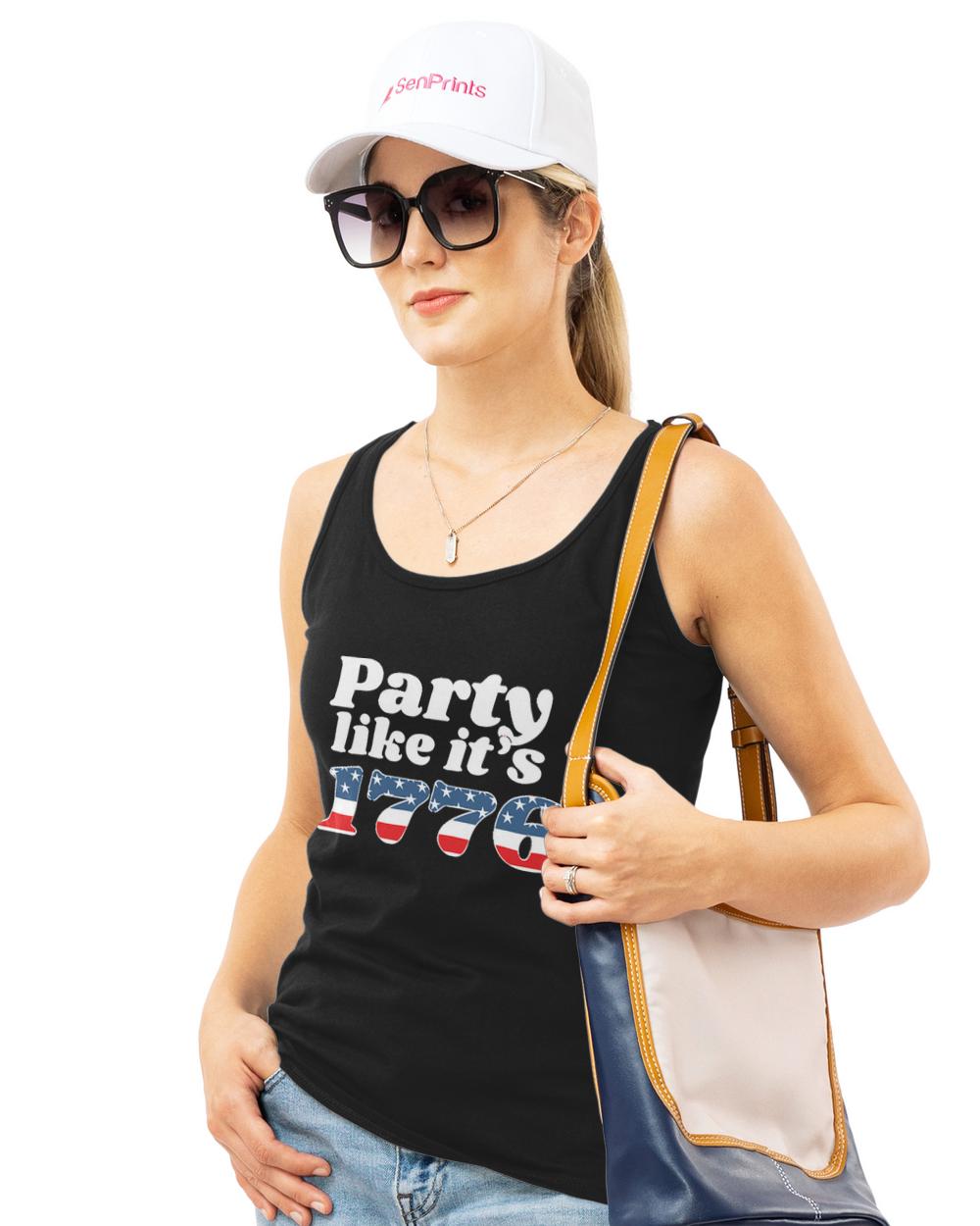 Party Like Its 1776 Independence Day T- Shirt American Flag 4th of July Patriotic Party Like It's 1776 Independence Day T- Shirt