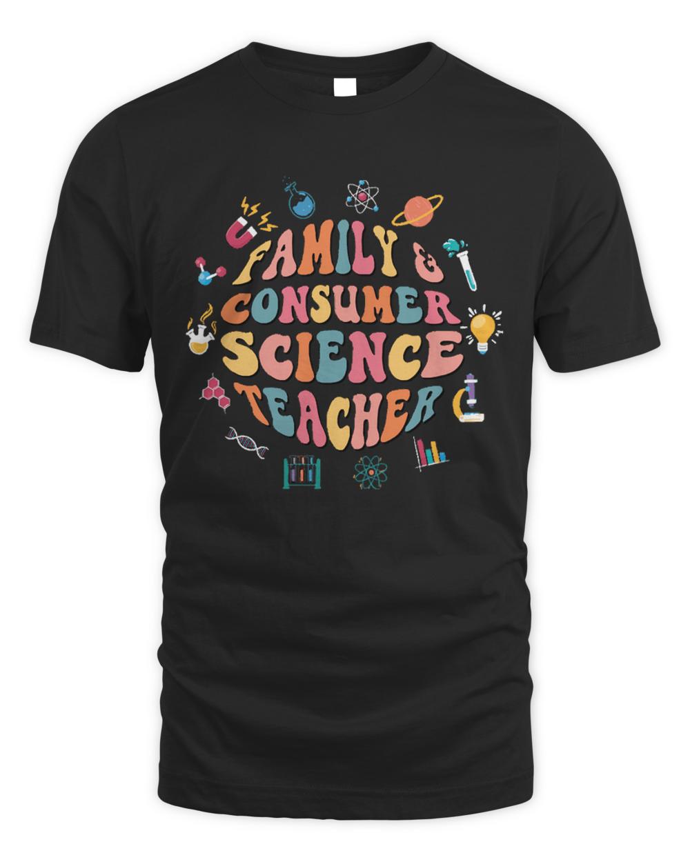 Science Teacher Gift T- Shirt Family and Consumer Science Vintage Vibes back to school Retro Groovy T- Shirt