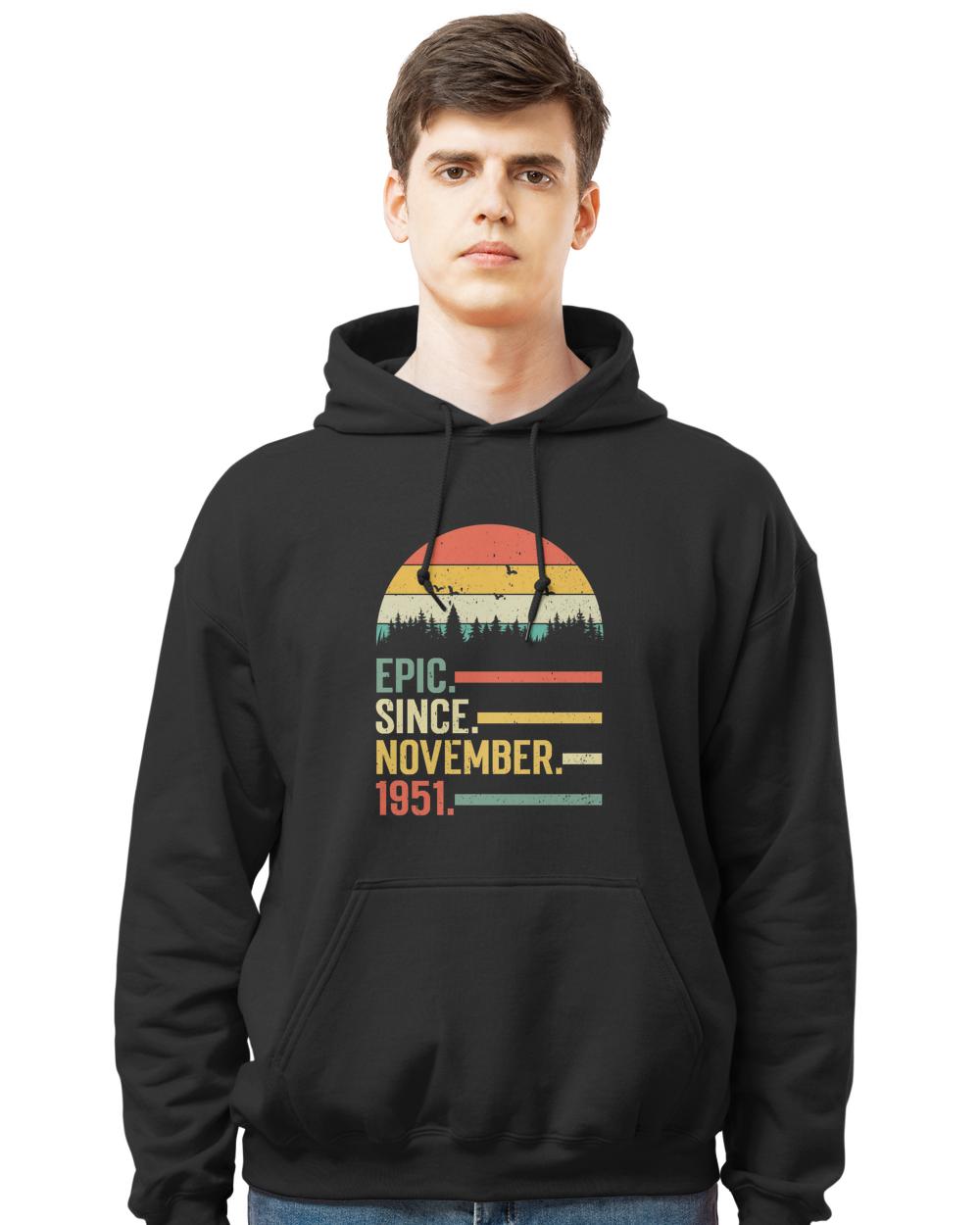 Official epic since november  th birthday gift  years old t-shirt