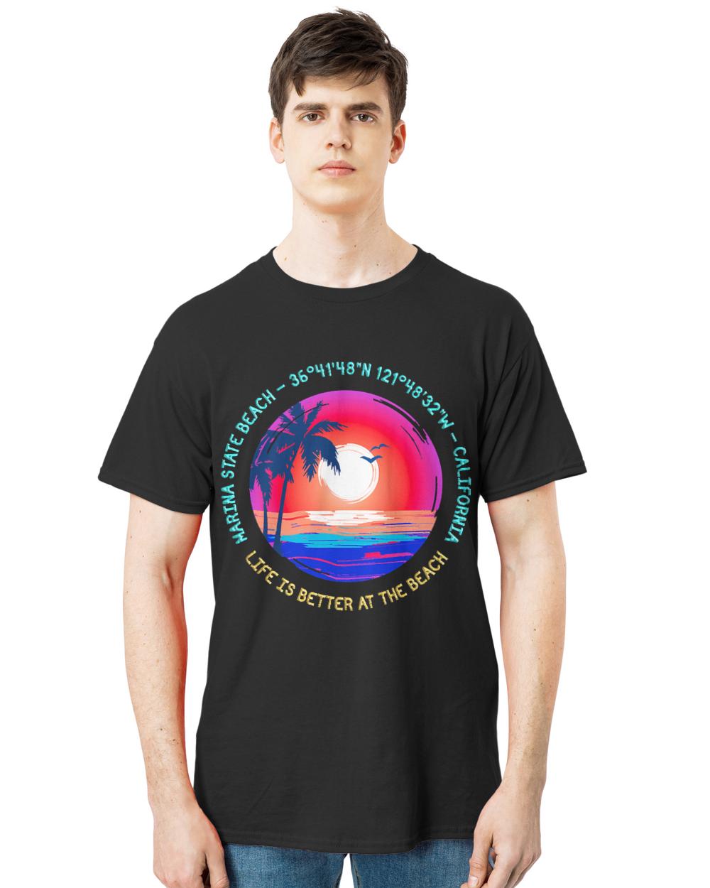 Marina State Beach T- Shirt Marina State Beach, California T- Shirt