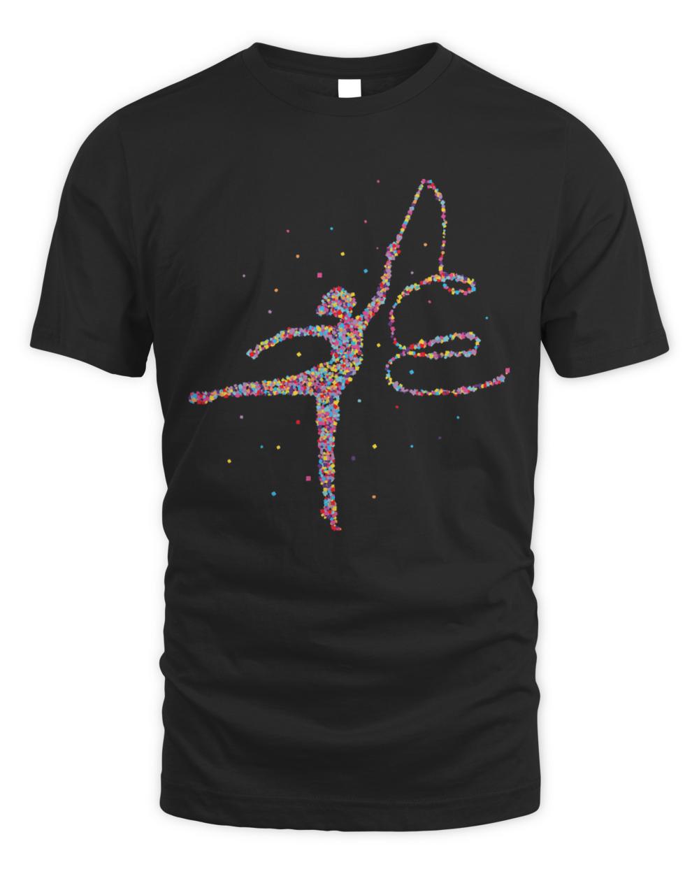 Gymnastics T- Shirt Rhythmic Sports Gymnastics T- Shirt (2)