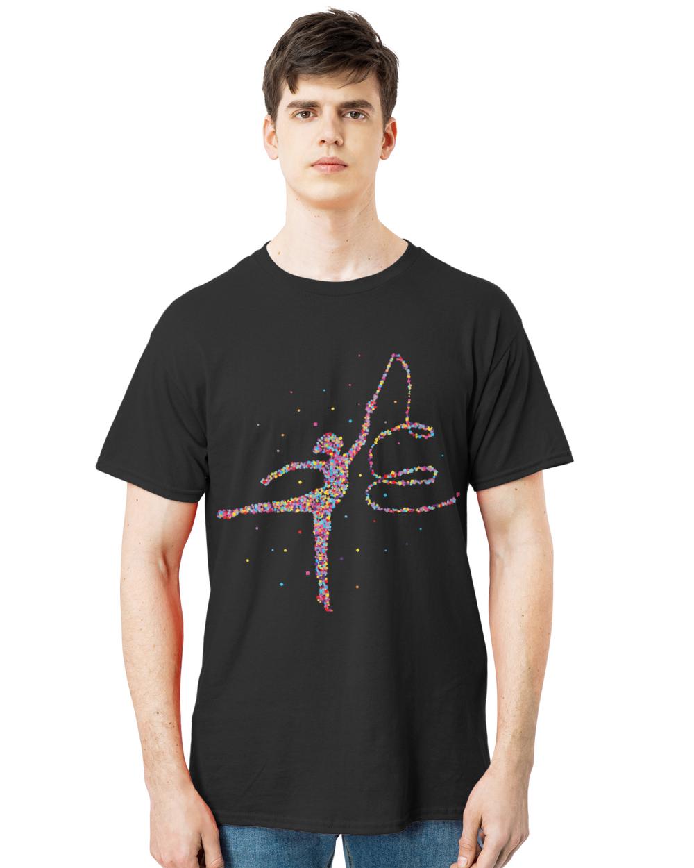 Gymnastics T- Shirt Rhythmic Sports Gymnastics T- Shirt (2)