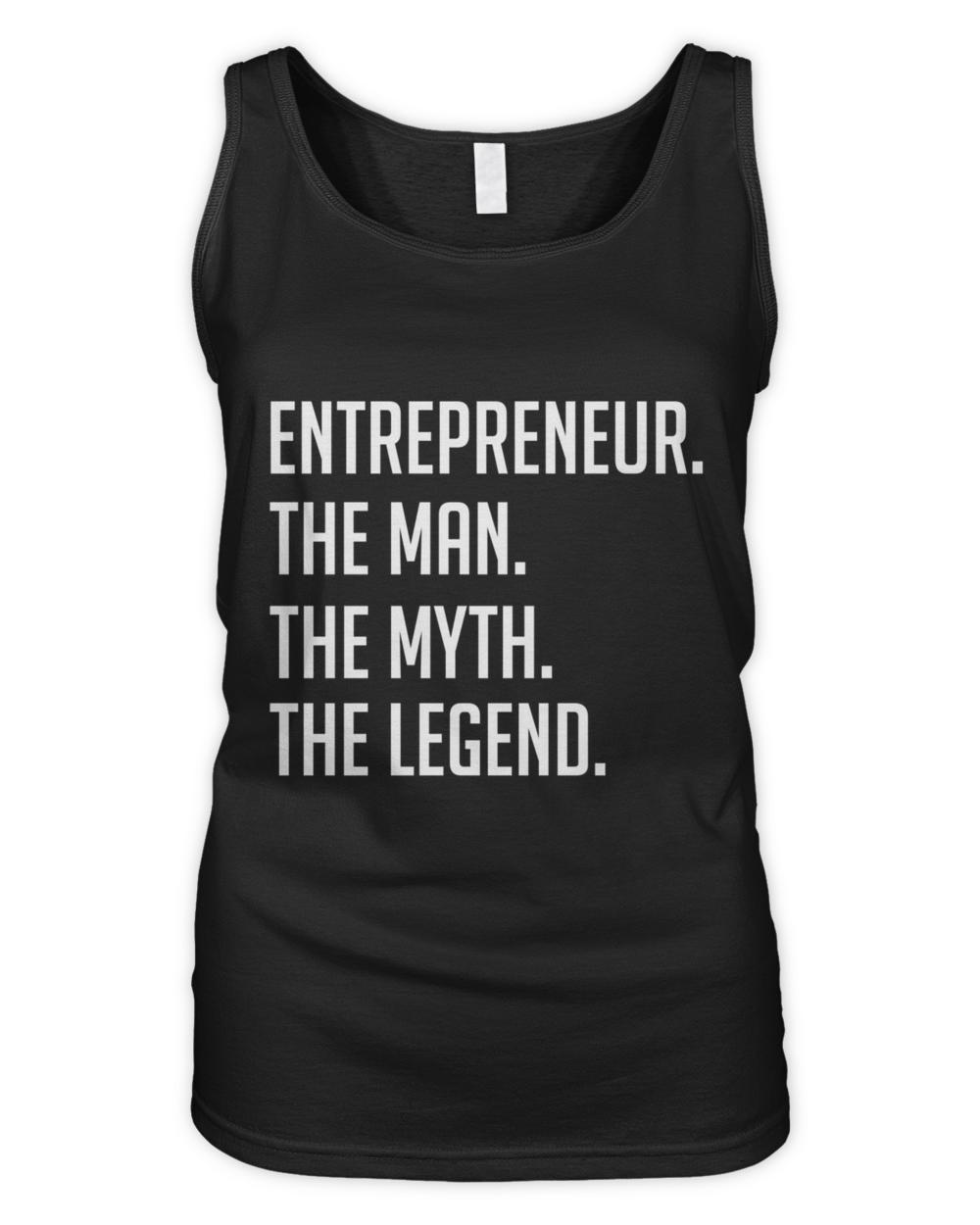 Entrepreneur  The Man The Myth The Legend  Funny Secret Santa T-Shirt