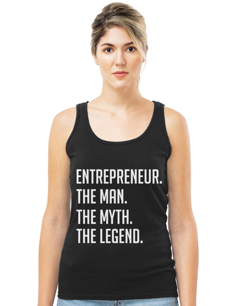 Entrepreneur  The Man The Myth The Legend  Funny Secret Santa T-Shirt