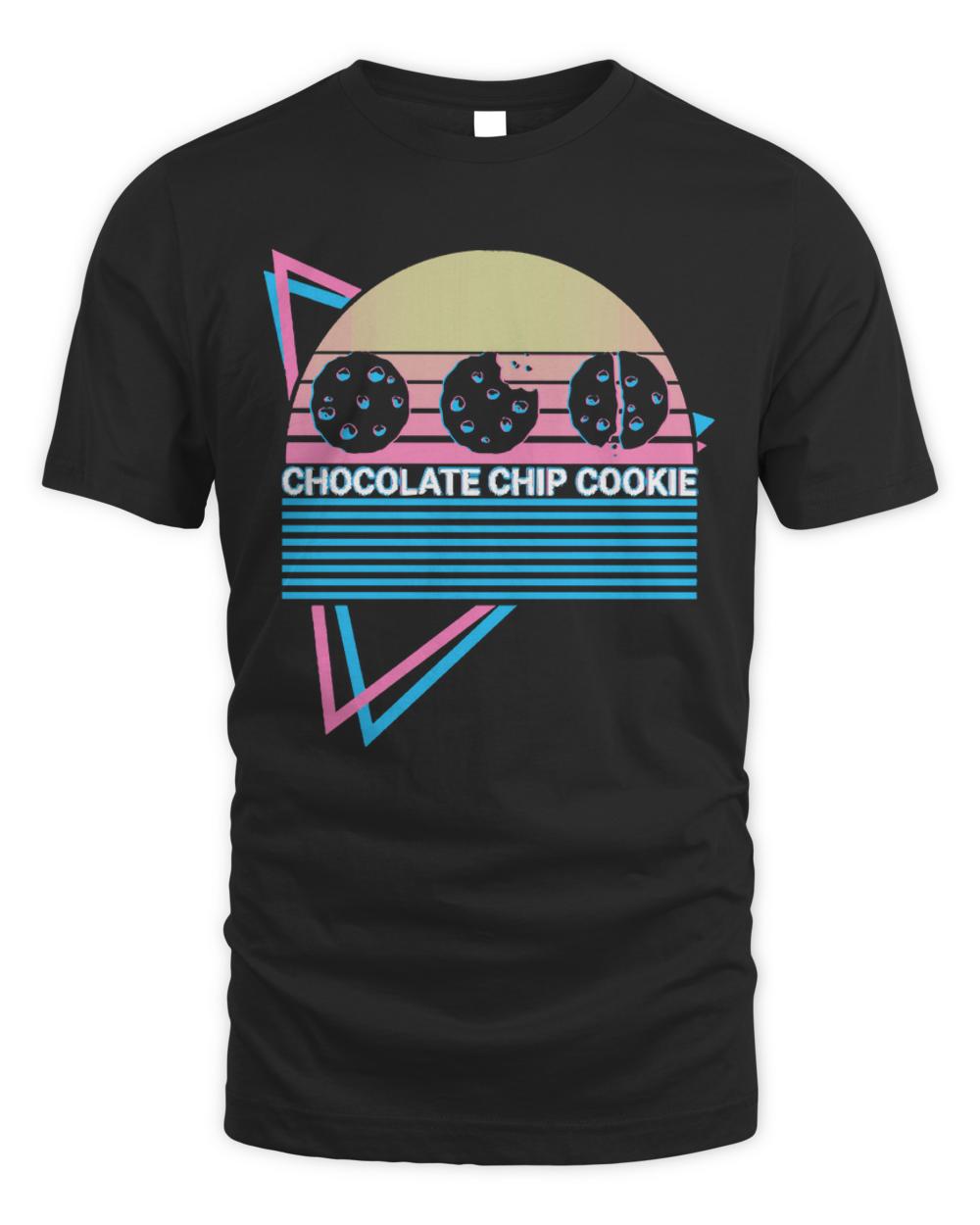 Chocolate Chip Cookie T- Shirt Chocolate Chip Cookie Retro T- Shirt