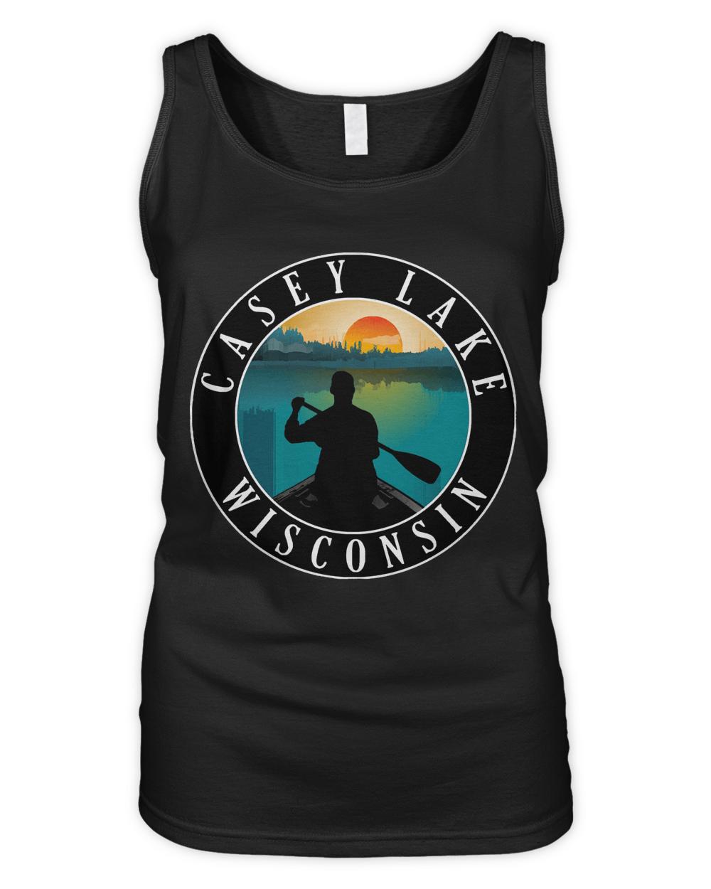 Casey Lake Wisconsin T- Shirt Casey Lake Wisconsin Canoeing T- Shirt