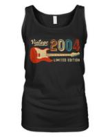 2004 Birthday Gift T-ShirtVintage 2004 Birthday Retro Guitarist Guitar Lover T-Shirt