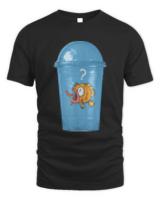 Plastic Free T- Shirt Fish in Plastic Cup T- Shirt