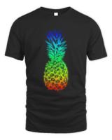 Rainbow Pineapple Hawaii Summer T- Shirt Rainbow pineapple Hawaii summer Design for holiday maker T- Shirt