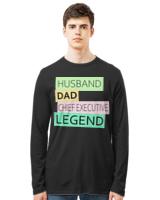 Husband Dad Chief Executive T- Shirt Chief Executive Funny Husband Dad Legend Cute Father's Day Dad Gift T- Shirt_