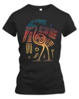 Aztec T- Shirt Aztec Mayan Art Ostrich Bird Incan T- Shirt