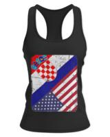 Croatia Flag Croatian American Apparel T-Shirt