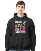 7th Sixth Grade Vibes T- Shirt First Day Of 7th Grade 2022 Retro Groovy Women Happy First Day Of School T- Shirt
