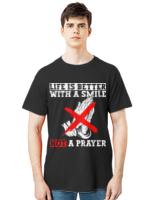 life is better with a smile not a prayer atheist atheism t-shirt