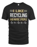 Recycling T- Shirt3 People Recycling Recycle T- Shirt