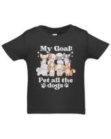 Pet All The Dogs T-ShirtMy Goal Pet All The Dogs Funny Dog Lover Cute Vintage T-Shirt_by DetourShirts_