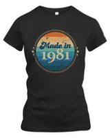 1981 T- Shirt Retro Vintage Made In 1981 T- Shirt
