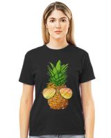 Pineapple Aloha T- Shirt Pineapple Sunglasses Aloha Beaches Hawaii Hawaiian Luau T- Shirt