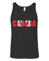 Canada T- Shirt Canada with Flag in the Lettters T- Shirt