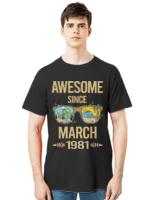 March 1981 T- Shirt Landscape Art - March 1981 T- Shirt