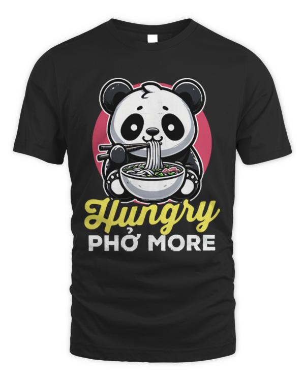 Panda Eating Ramen T-ShirtHungry Pho More Panda T-Shirt_by DetourShirts_