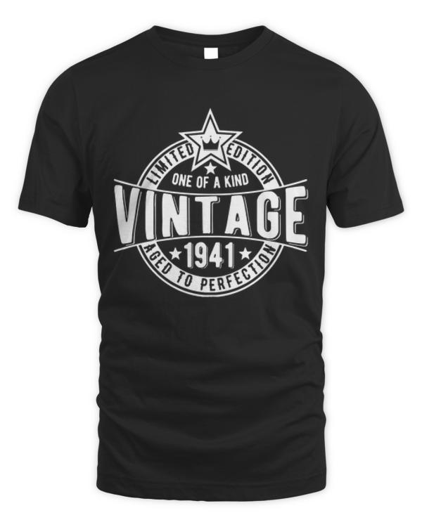 Vintage Birthday Gift T-Shirt80th birthday born in 1941 vintage dude T-Shirt
