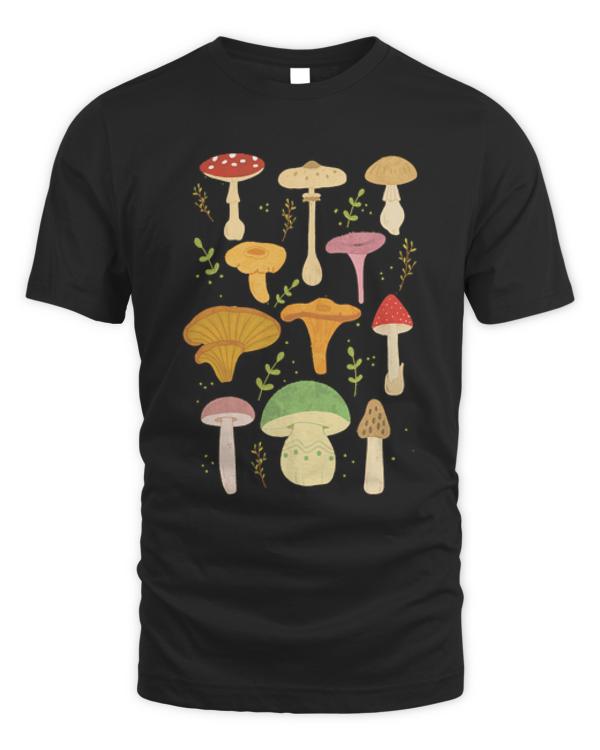 Mushroom T- Shirt Mushroom print T- Shirt