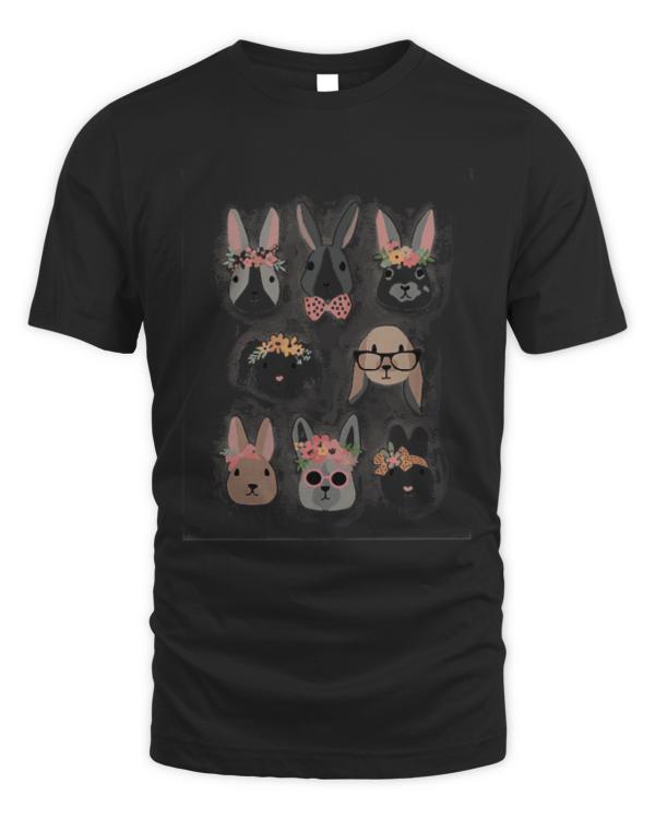 Easter Bunny Cute Spring Rabbit Ch T- Shirteaster spring T- Shirt