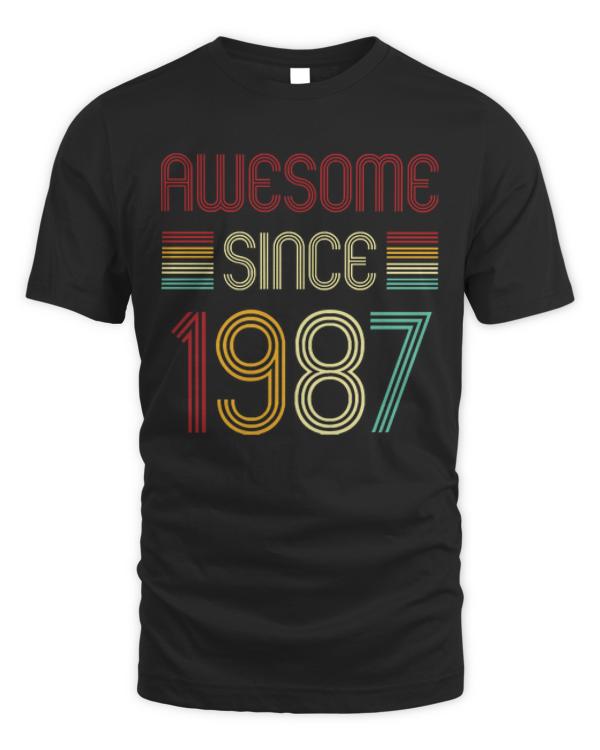 Vintage Awesome Since 1987 T-ShirtVintage Awesome Since 1987 T-Shirt