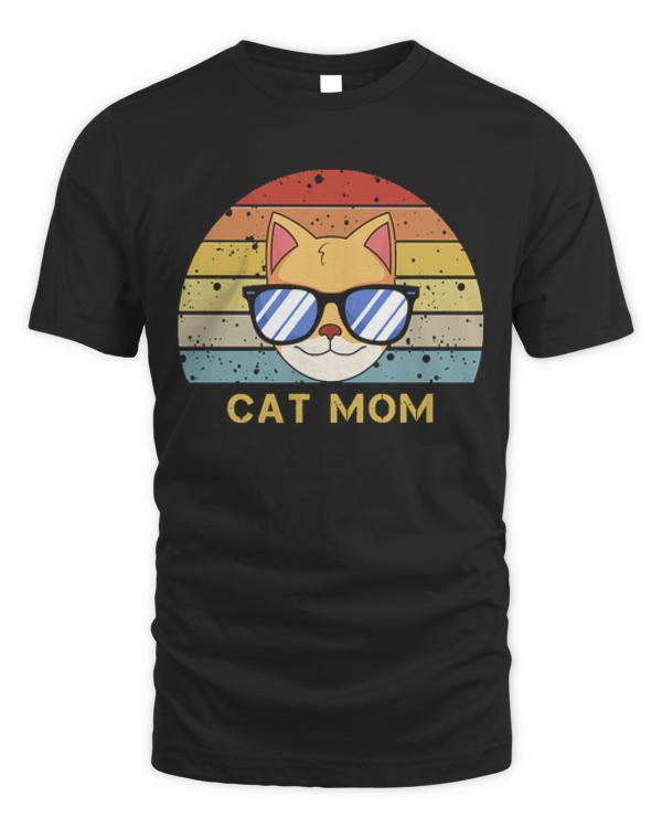 Mom T- Shirt Mom cat T- Shirt