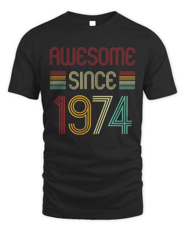 Vintage Awesome Since 1974 T-ShirtVintage Awesome Since 1974 T-Shirt