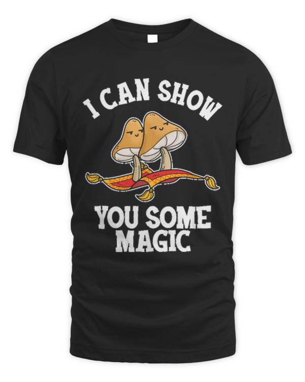 Magic Mushroom T- Shirt Psychedelic Shrooms Hallucinogenic Psilocybin Magic Mushroom T- Shirt