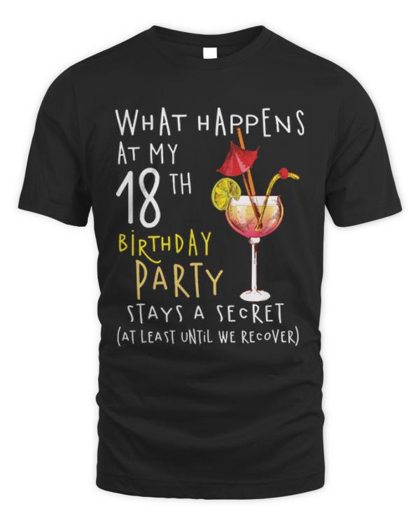 What Happens 18th Birthday T-Shirt18Th Birthday - What Happens 18Th Birthday T-Shirt