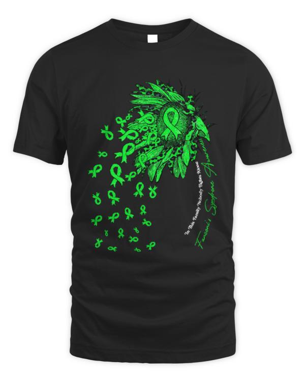 Fanconis Syndrome Survivor T- Shirt Fanconi's Syndrome Awareness - sunflower nobody fights alone T- Shirt