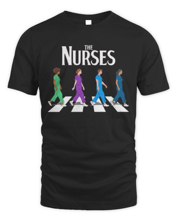 Nurse T-ShirtRetro Nurse Gifts Nurse Week Gifts Funny Nurse T-Shirt_by KsuAnn_