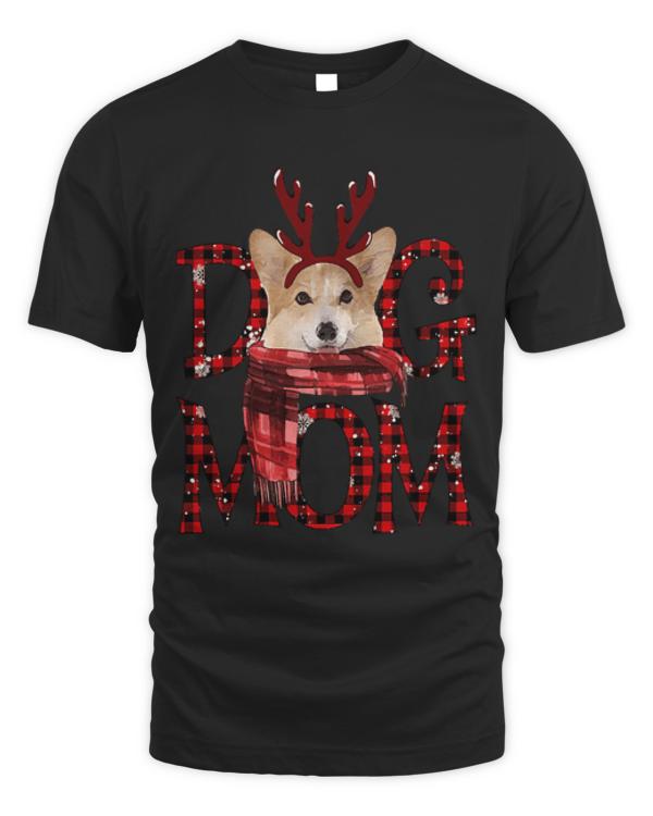 Corgi Mom Christmas Dog Mom Dog Lovers T-ShirtCorgi Mom Christmas Dog Mom Dog Lovers T-Shirt