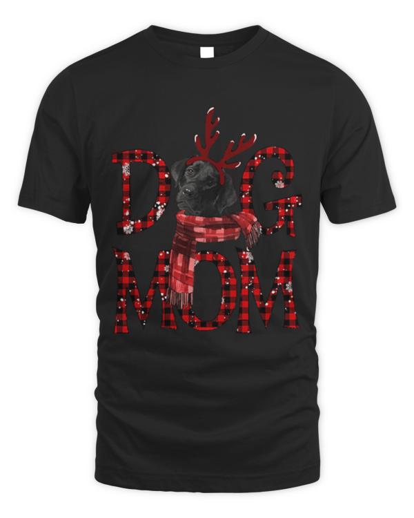 Black Labrador Mom Christmas Dog Mom T-ShirtBlack Labrador Mom Christmas Dog Mom Dog Lovers T-Shirt