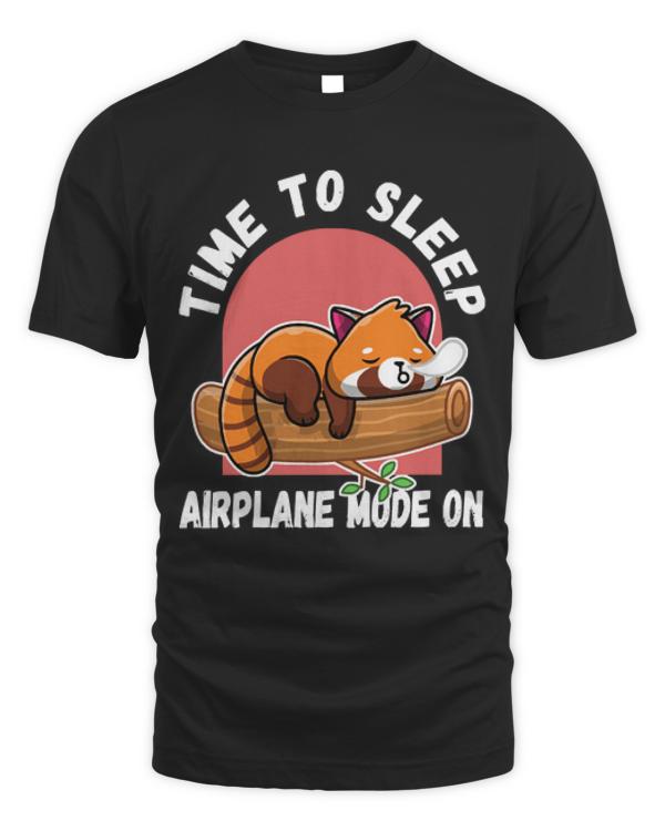Red Panda T-Shirtkawaii red panda time to sleep T-Shirt