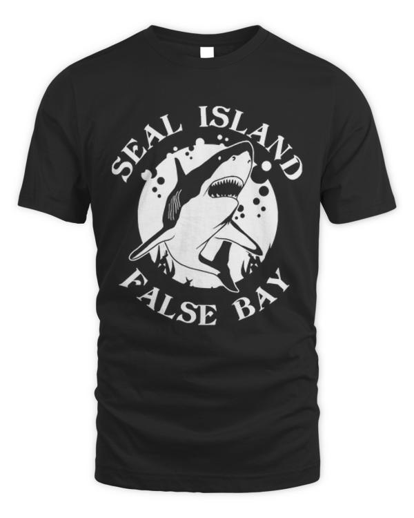 Shark T-ShirtSeal Island - False Bay _ Great White Shark Diving T-Shirt