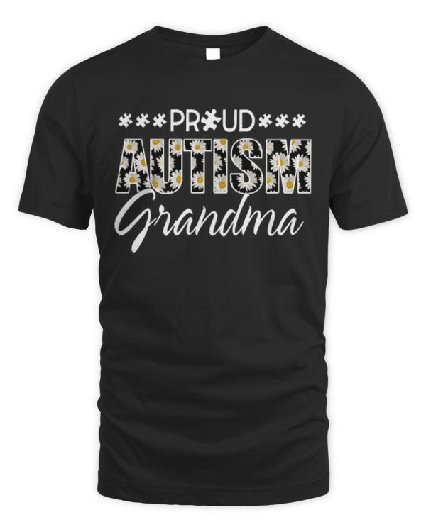 Autism Awareness Proud Autism Grandma T-ShirtDaisy Autism Awareness Proud Autism Grandma T-Shirt