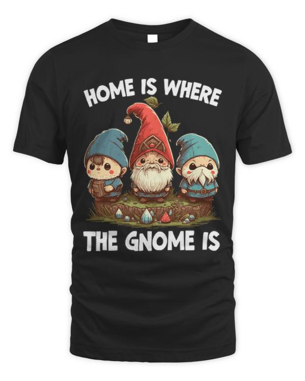 Gnome T-ShirtGnome - Home Is Where The Gnome Is T-Shirt (1)