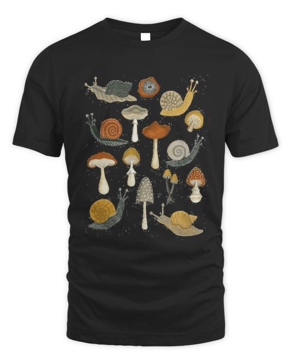 Mushroom T- Shirtmushrooms & snails T- Shirt