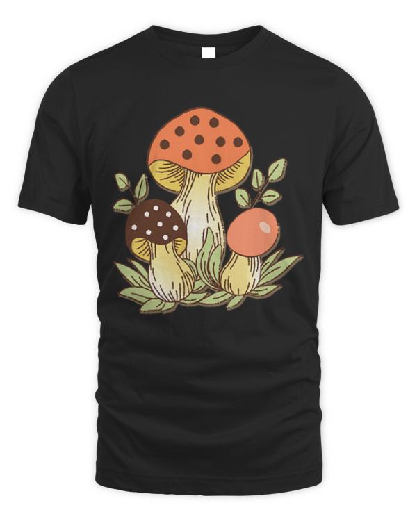 Mushrooms T- Shirt Retro 70's Mushrooms T- Shirt